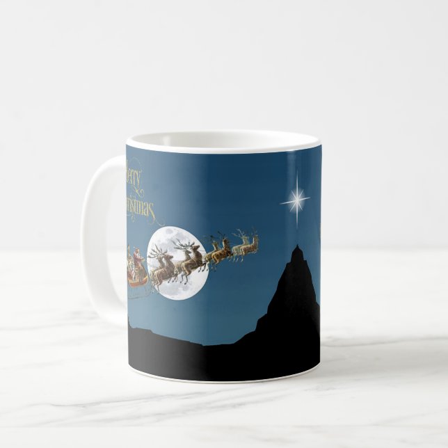 Santas Sleighritt Kaffemugg (Framsida vänster)