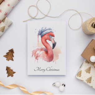 Santa's Snowbird Flamingo, anpassningsbar Inbjudningar
