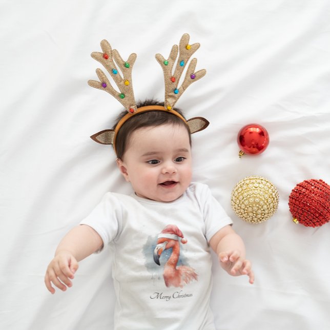 Santa's Snowbird Flamingo, anpassningsbar T Shirt (Skapare uppladdad)