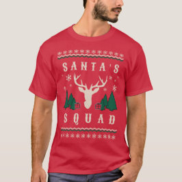 Santa's Squad Ugly jul Sweater T Shirt