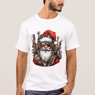 Santa's Steampunk Elf - Redot för handling! T Shirt