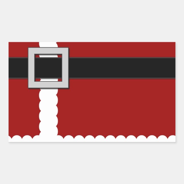 Santa's Sticker Rektangulärt Klistermärke (Framsida)