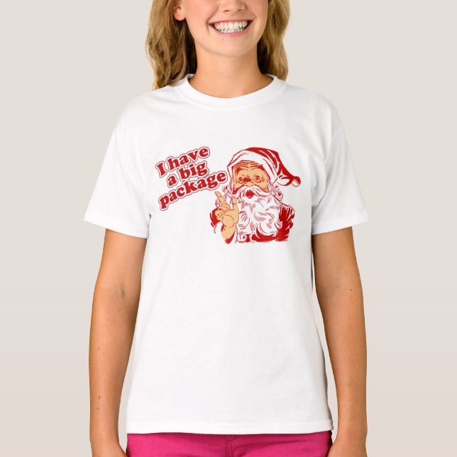 Santas stort paket tee shirt (Framsida)