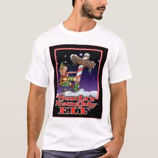 Santas stygg älvavit T Tee Shirt