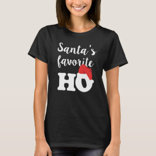 Santas T-tröja för party för jul för favoritHo T Shirt