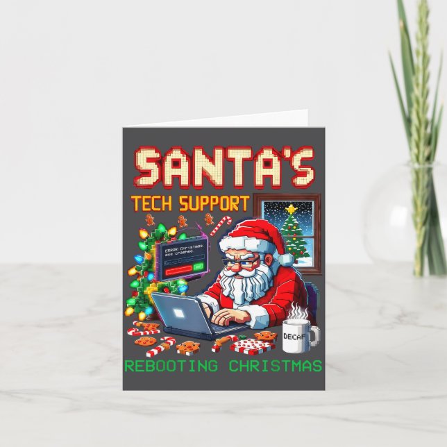 Santa's Tech Rebooting Pixel Support Kort (Framsida)