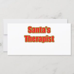 Santa's Therapist Julkort