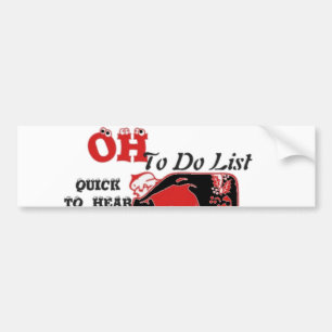 Santa's To-Do List Collection. Bildekal