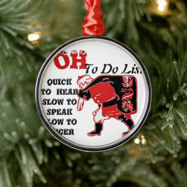 Santa's To-Do List Collection. Julgransprydnad Metall (Träd)