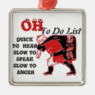 Santa's To-Do List Collection. Julgransprydnad Metall
