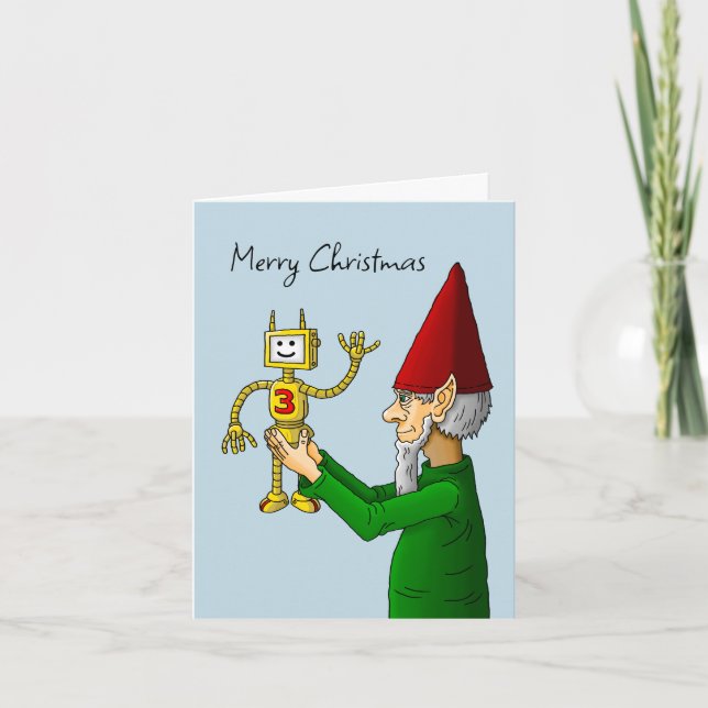 Santa's Toymaker and the Robot Helgkort (Framsida)