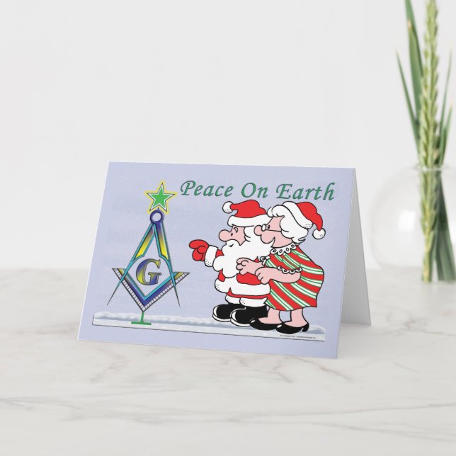 Santa's Träd Helgkort (Framsida)