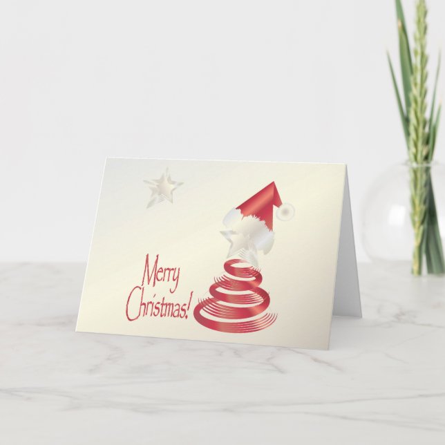 Santas träd kort (Framsida)
