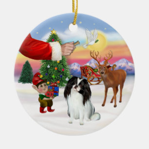 Santas Treat - Japansk chin Julgransprydnad Keramik