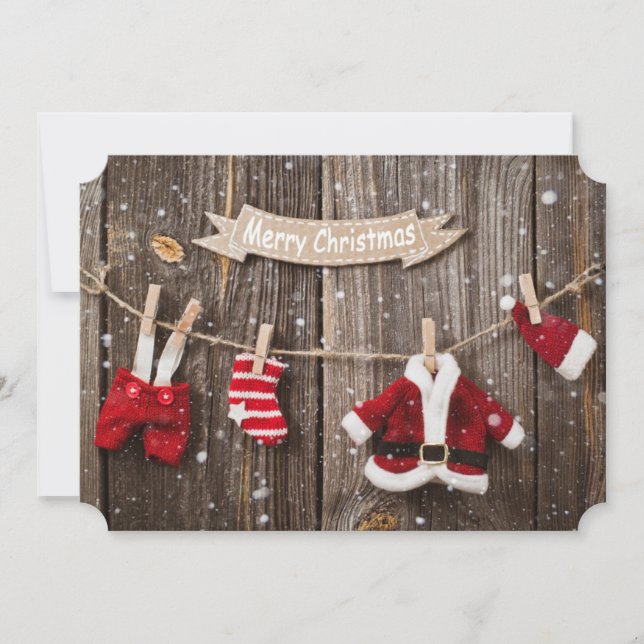 Santa's Tvätt Julkort (Framsida)