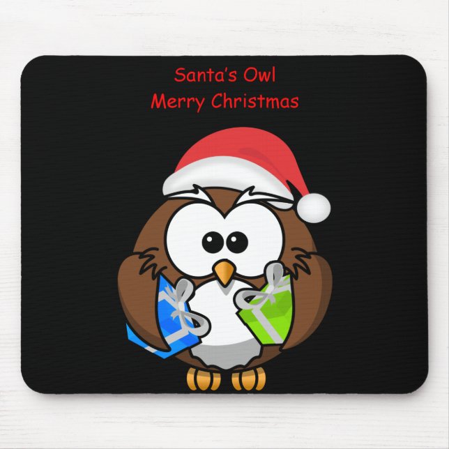 Santa's Uggla Mouse Pad Musmatta (Framsidan)