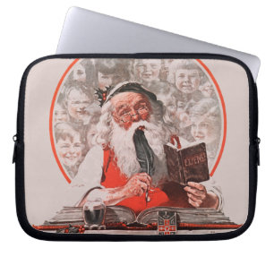 Santas uppta som omkostnad laptop sleeve