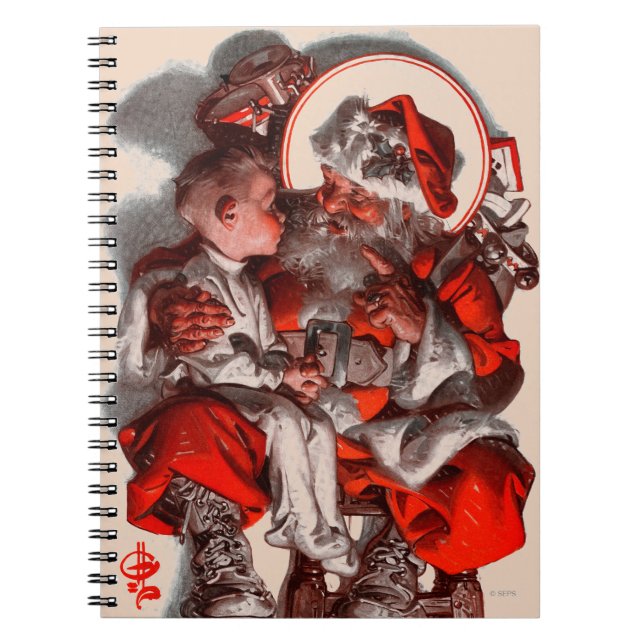 Santas varv anteckningsbok med spiral (Framsidan)