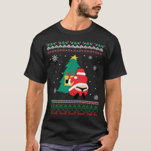 Santa's Whale Svan Thongs Ugly T Shirt