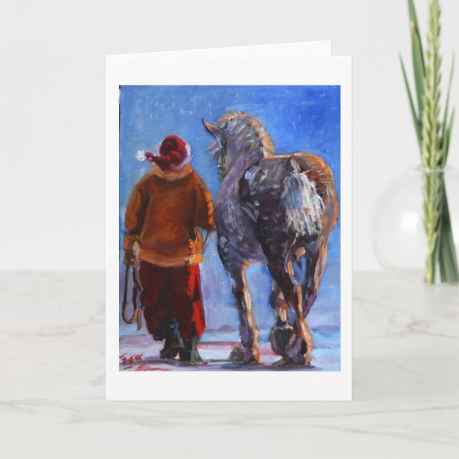 Santa's Wheeler by S. Fuess Helgkort (Framsida)