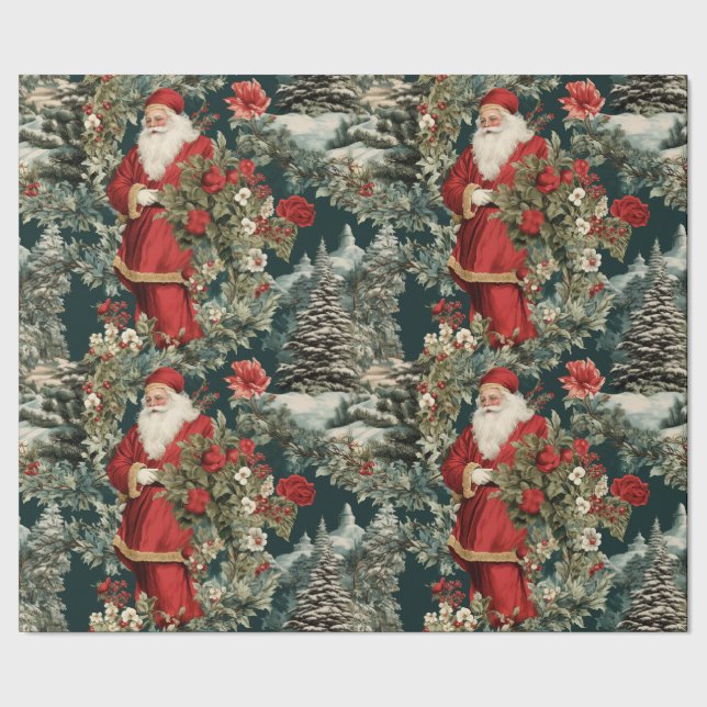 Santa's Winter Garden Presentpapper (Seam)