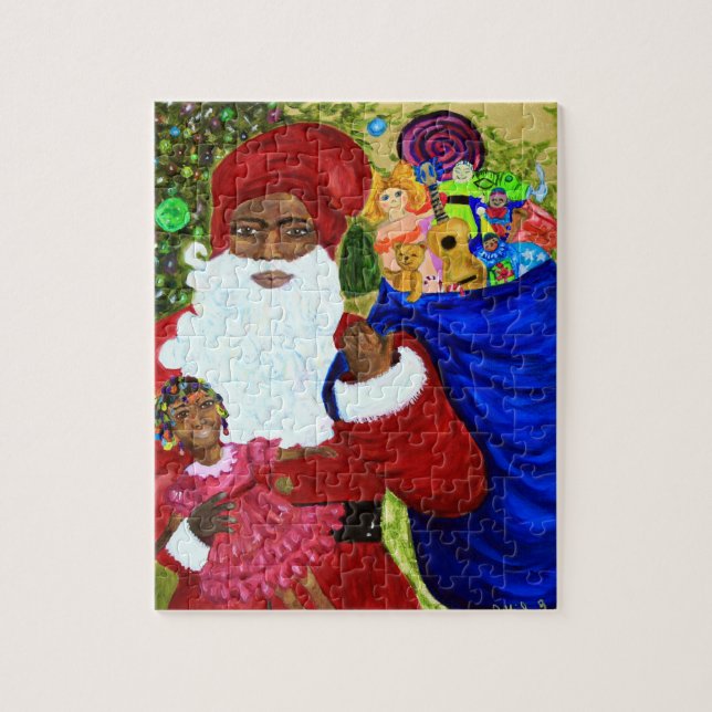 Santa's Wish Puzzle w Collecsible Box - Black Sant Pussel (Vertikal)