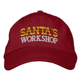 Santa's Workshop Cap Broderad Keps