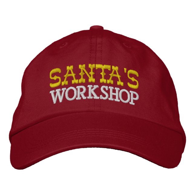 Santa's Workshop Cap Broderad Keps (Framsida)