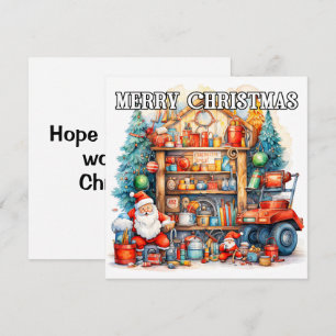 Santa's Workshop   God jul Julkort