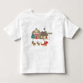 Santa's Workshop - Julscenen T Shirt