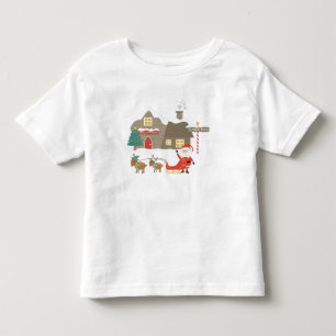 Santa's Workshop - Julscenen T Shirt