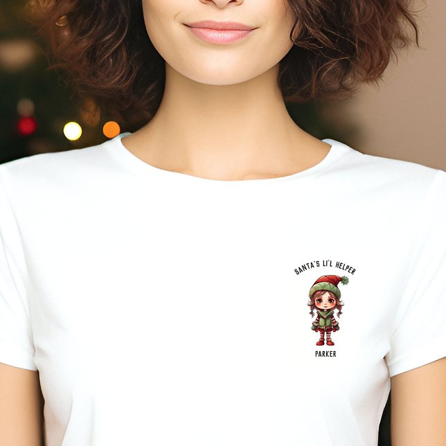 Santa's Workshop Little Helper Elf Personal T Shirt (Santa's Workshop elf helper t-shit)