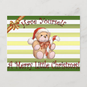 Santa's Workshop ~ Nalle ~jul ~Helgdag~ Helg Vykort