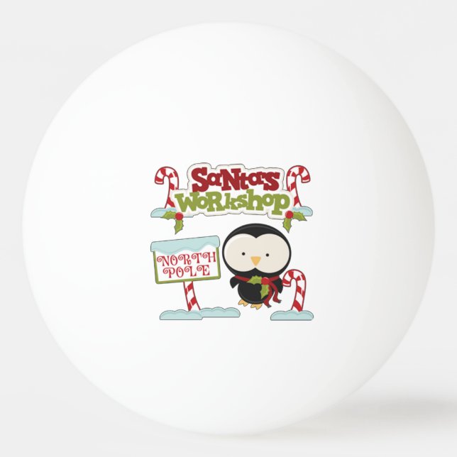 Santa's Workshop Penguin/Jolly Helgdagars Pingisboll (Framsidan)