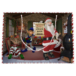 Santa's Workshop Personlig w/Child's Namn