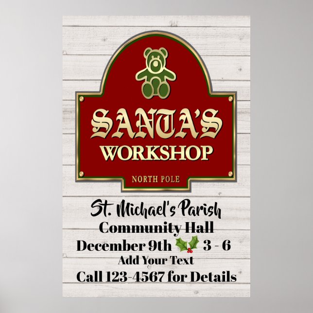 Santa's Workshop Poster (Framsidan)