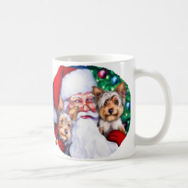 Santa's Yorkies vid jul Kaffemugg