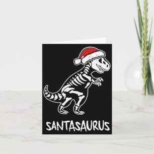 Santasaurus Dinosaur Skelett Jul T Rex Kort