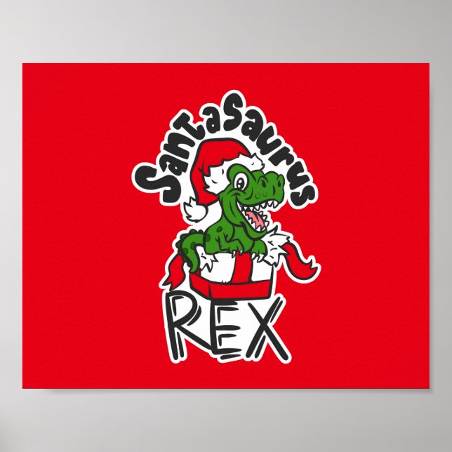 Santasaurus Rex Poster (Framsidan)