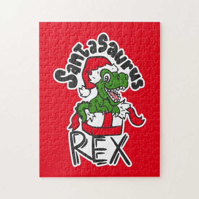 Santasaurus Rex Pussel (Vertikal)