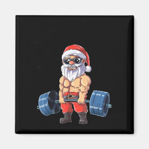 Santaslitrolig Jul Tomte Meme Jul Gym Bodybuilding Magnet