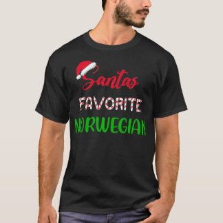 Santau2019s Favorit Norsk Pajama-jultid T Shirt