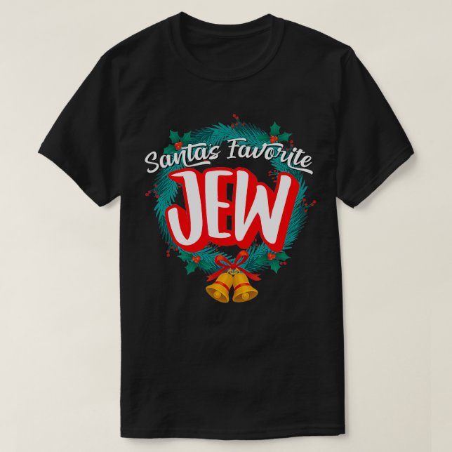 Santau2019s Favorite Jew  T Shirt (Design framsida)