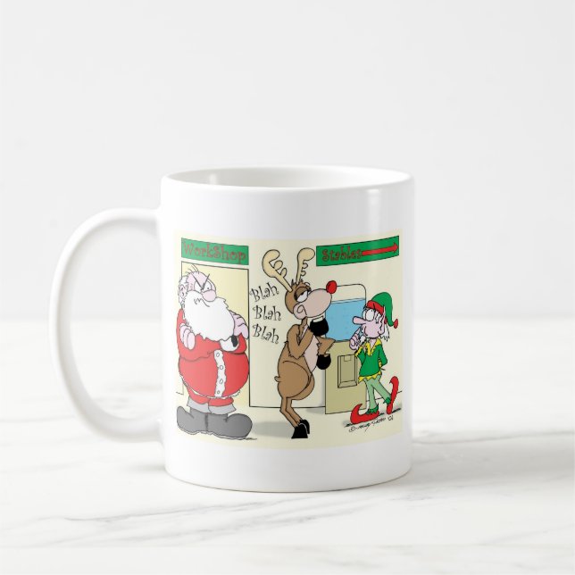 santawatercoolermug kaffemugg (Vänster)
