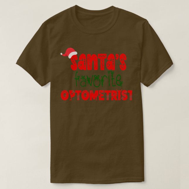 Santax27s Favorite Optometrist bästa julklapp T Shirt (Design framsida)
