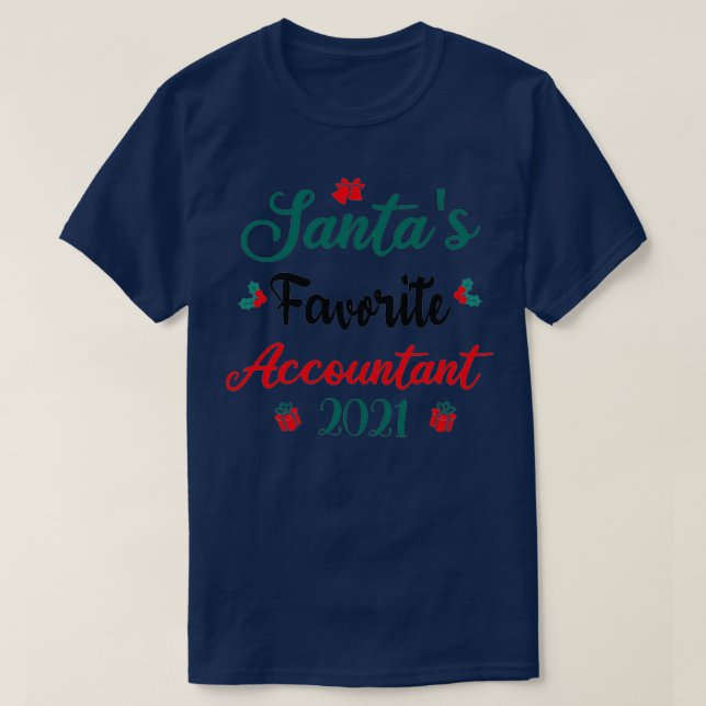 santax27s favoritrevisor 2021 lustiga julklappar t shirt (Design framsida)