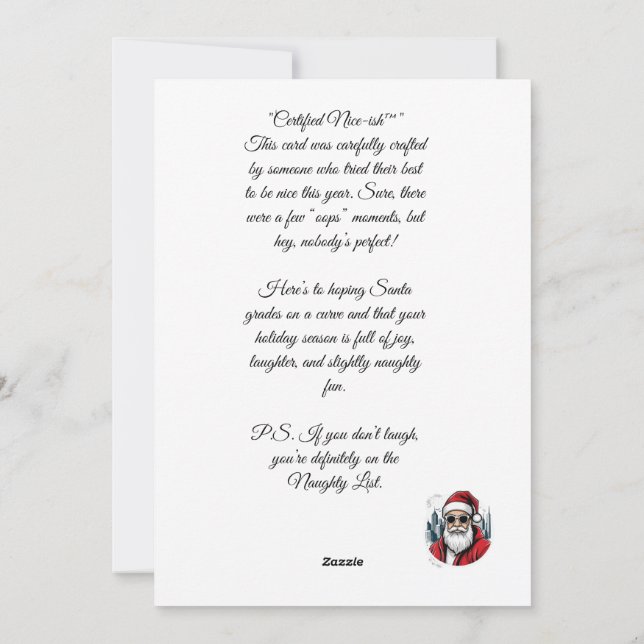 SantaYou Kort 1 (Baksida)