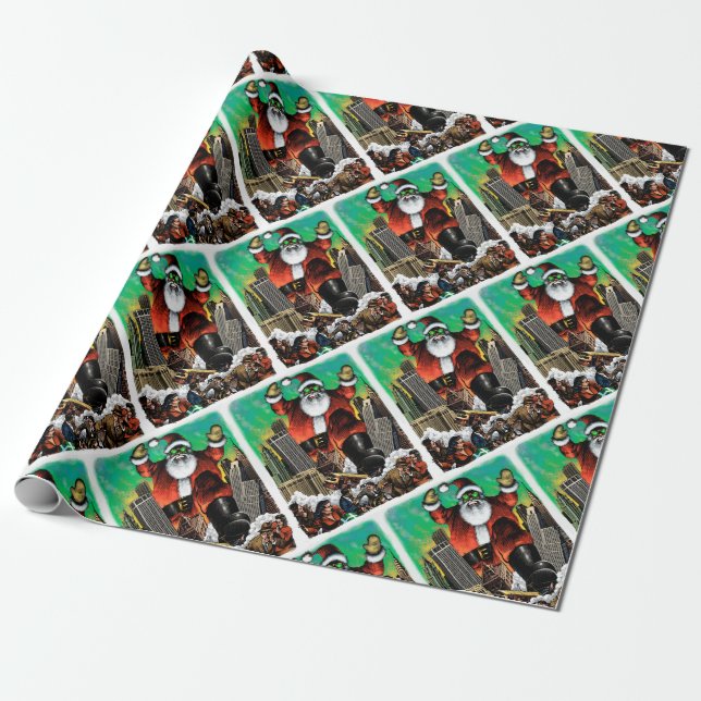 Santazilla Wrapping Papprare Presentpapper (Utrullad)