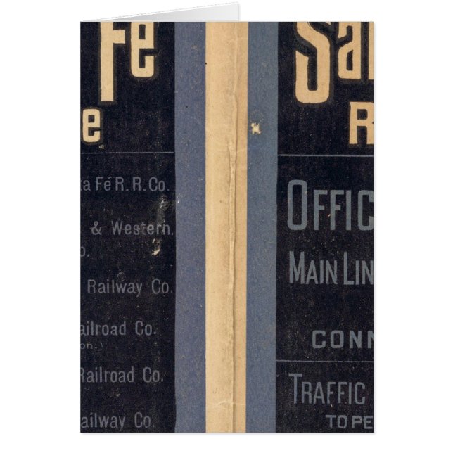 Sante Fe Route, Kalifornien Hälsningskort (Framsidan)