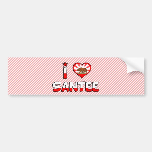Santee CA Bildekal (Framsidan)